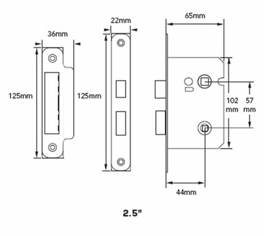 Further photograph of Easi-T Bathroom Lock 2?" Nickel