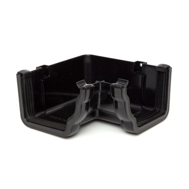 Further photograph of Polypipe High Capacity Gutter 90? Angle Internal Black RH713