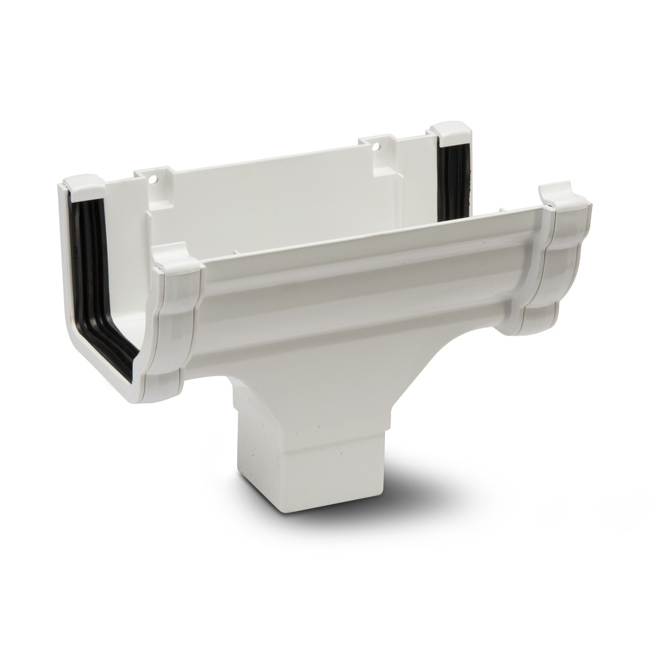 Photograph of Polypipe High Capacity Gutter White Running Outlet