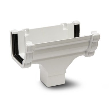 Further photograph of Polypipe High Capacity Gutter White Running Outlet