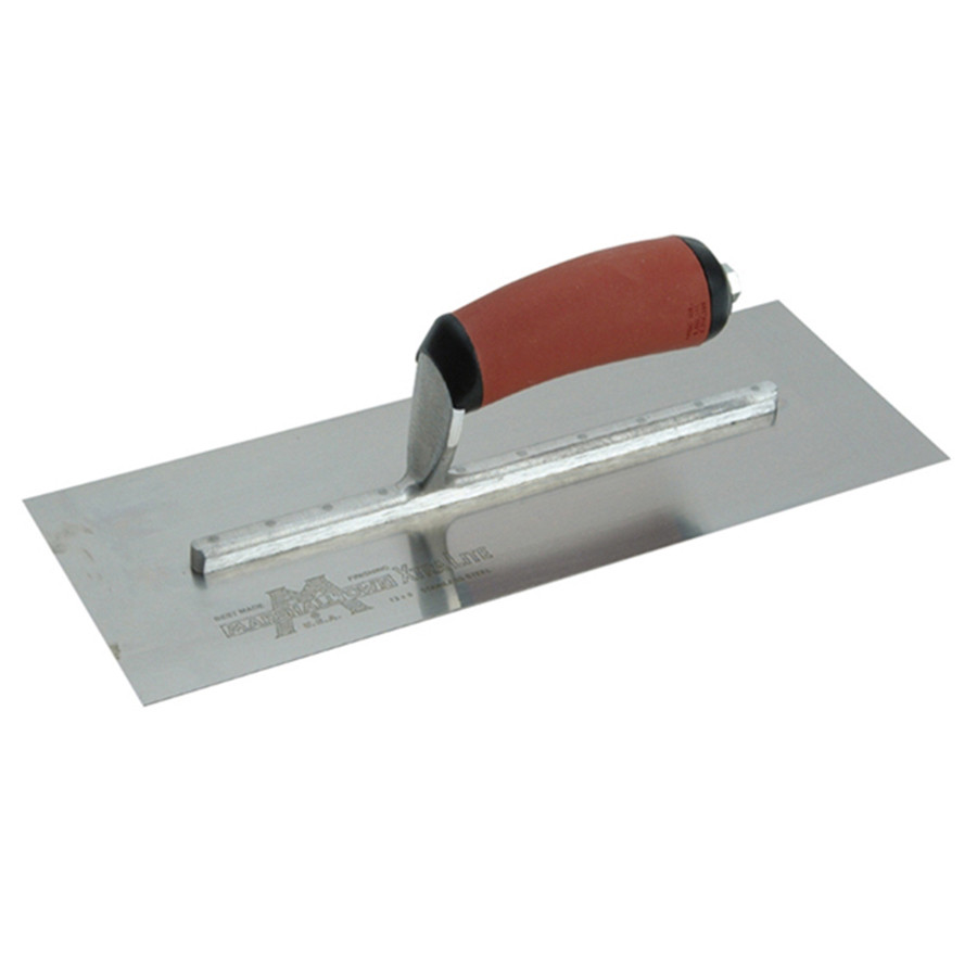 Photograph of Marshalltown MXS13SSD Stainless Steel Finishing Trowel Durasoft Handle 13" x 5"