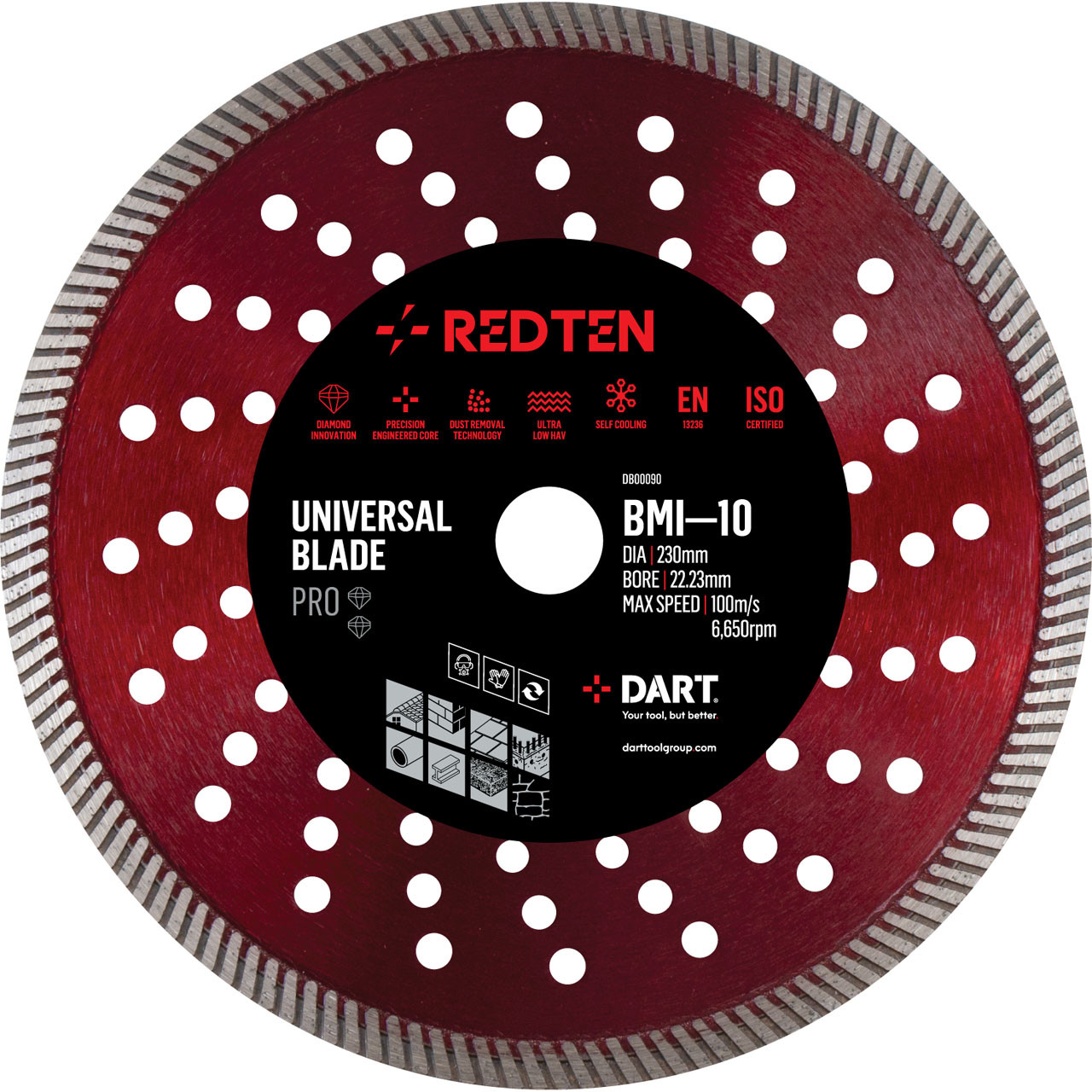 Photograph of Red Ten BMI10 Ultracut Diamond Blade 300mm