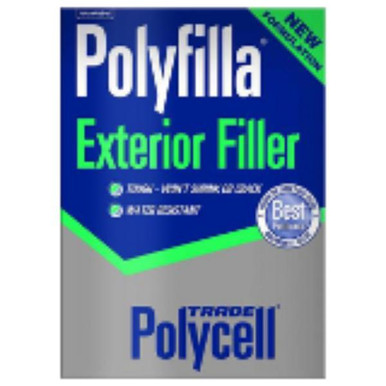 Further photograph of Polycell Trade Polyfilla Exterior Filler 2kg