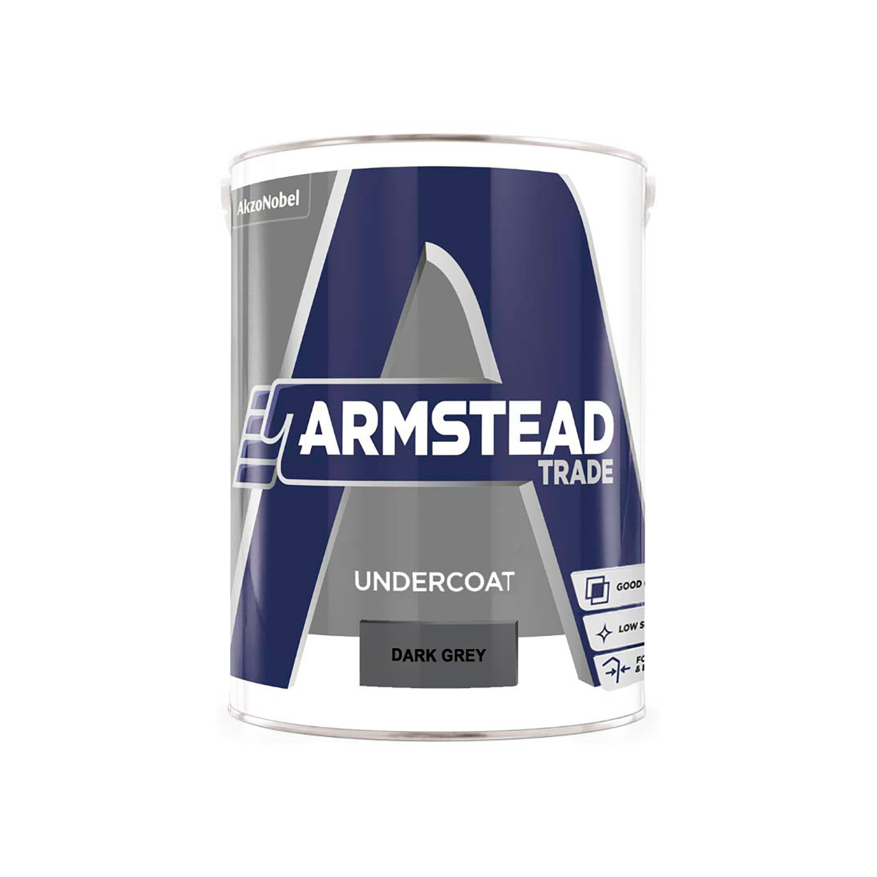 Photograph of Armstead Trade Undercoat Dark Grey 5L