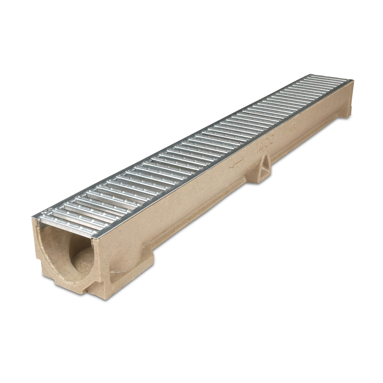 Photograph of ACO RainDrain Polymer Channel With Galvanised Steel Gratings