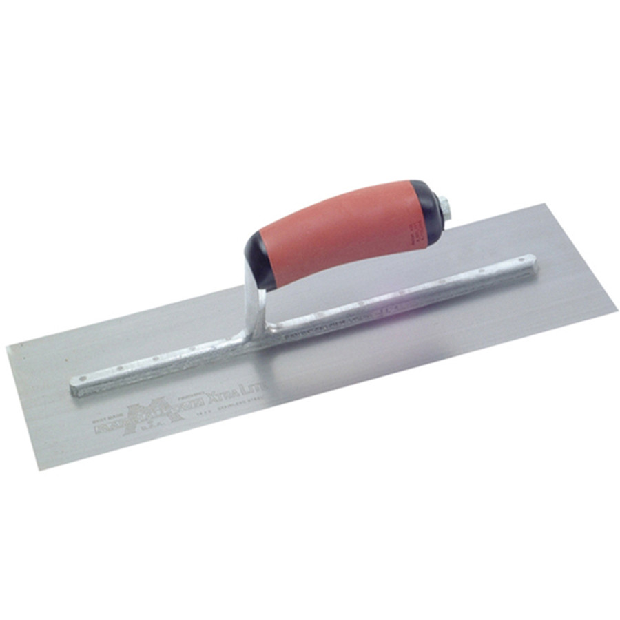 Photograph of Marshalltown MPB14SSD Pre Worn Plasterers Trowel Stainless Steel 14"