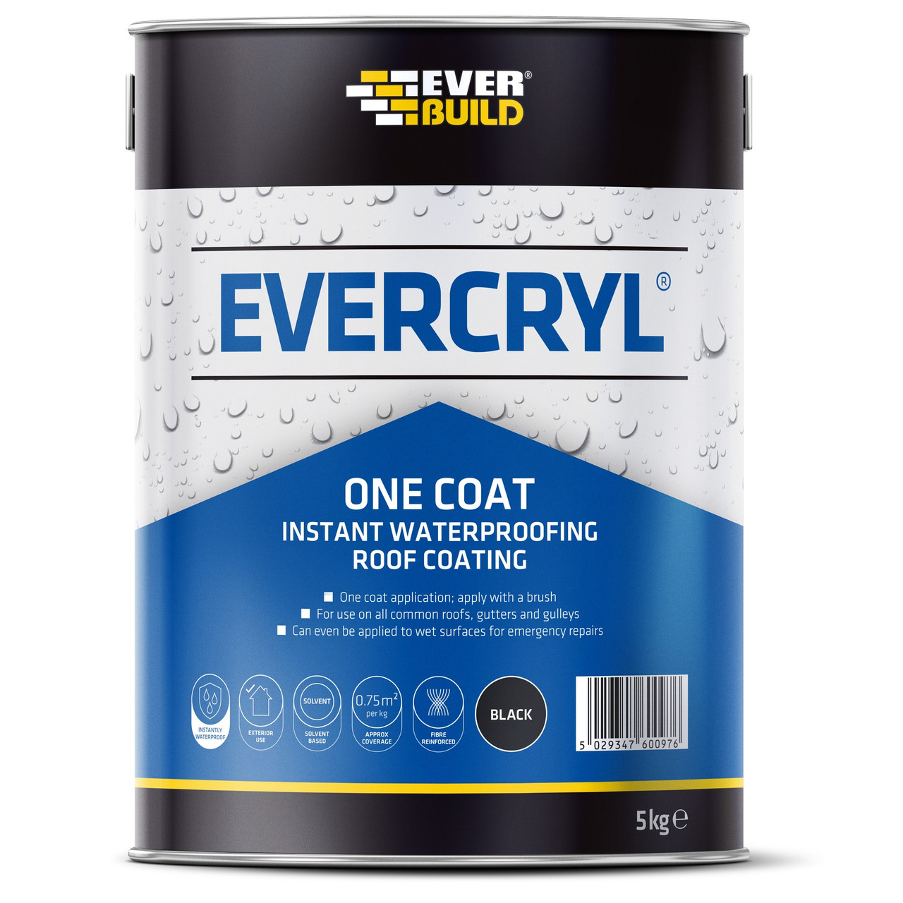 Photograph of Everbuild Evercryl Black 5kg