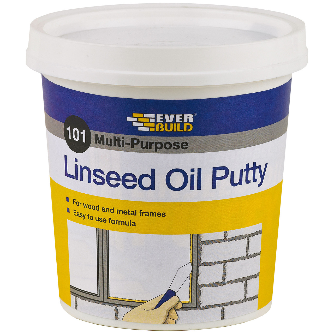 Photograph of Everbuild 101 Multipurpose Putty Brown 1kg