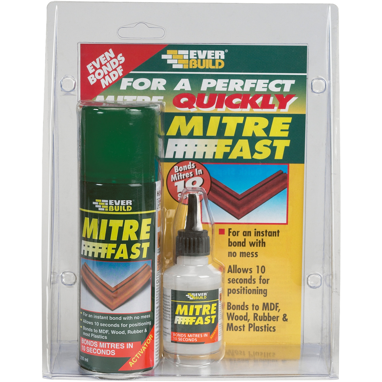 Photograph of Everbuild Mitre Fast Bonding Kit Standard