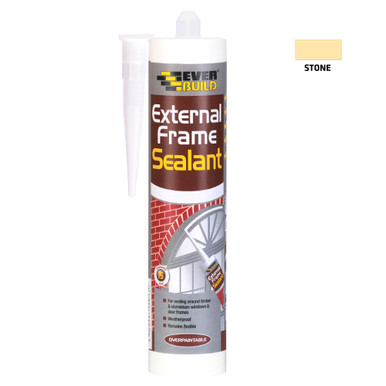 Further photograph of Everbuild DIY Exterior Frame Sealant Cartridge Stone 290ml