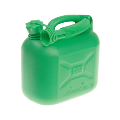 Further photograph of Silverhook Unleaded Petrol Can & Spout Green 5L