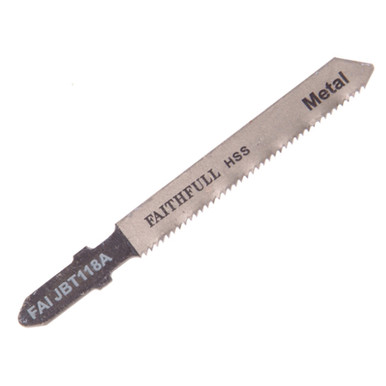 Further photograph of Faithfull Jigsaw Blades Metal T118A 8009-HSS (Pack of 5)