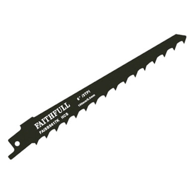 Further photograph of Faithfull Sabre Saw Blades Wood S617K (Pack of 5)