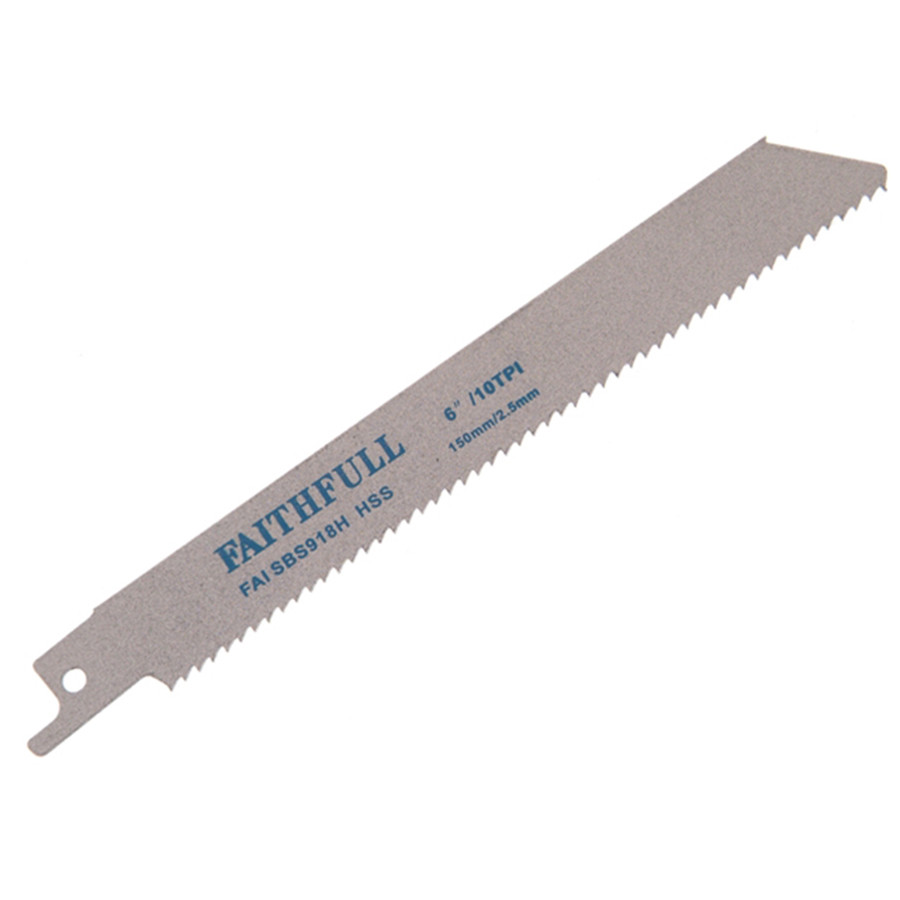 Photograph of Faithfull Sabre Saw Blades Metal S918H (Pack of 5)