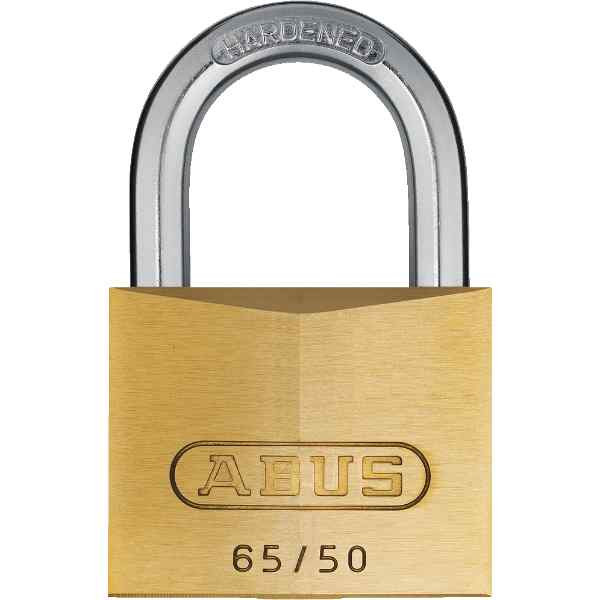 Photograph of Abus 65/50 50mm Brass Padlock Carded