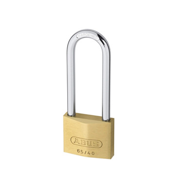 Abus Padlock Brass 6.5mm 22mm, Long Shackle, Indoor, 40mm Body Width, 1 Box