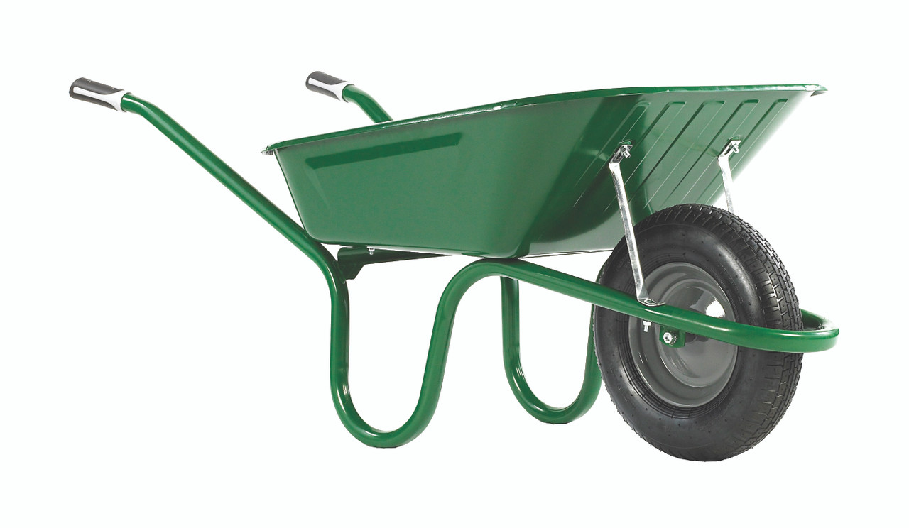 Photograph of Haemmerlin Wheelbarrow Green Pneumatic Tyre 90L