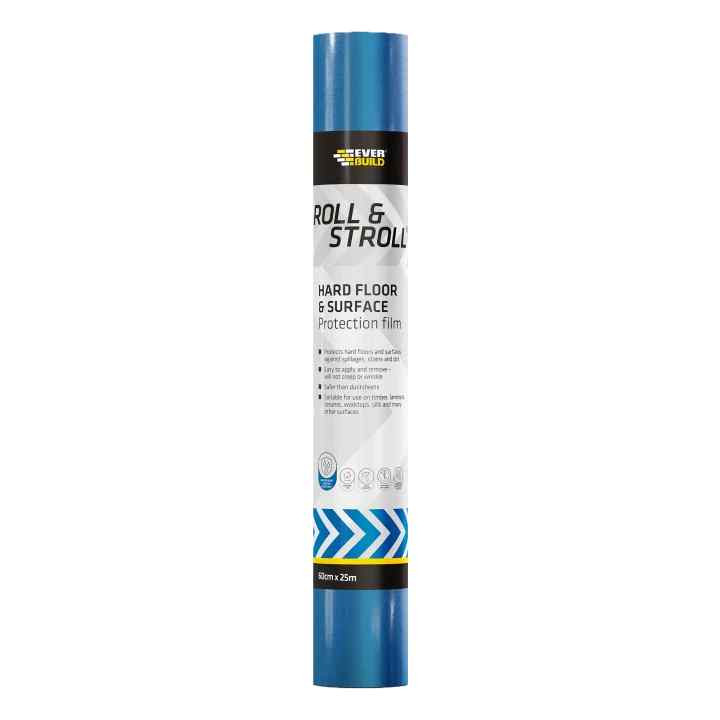 Photograph of Everbuild Roll & Stroll Hard Surface Protector 600mm x 25m, Clear, 1.695kg