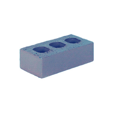 Further photograph of 73mm Blue Class B Perforated Engineering Brick, Blue, 215 x 102.5 x 73mm