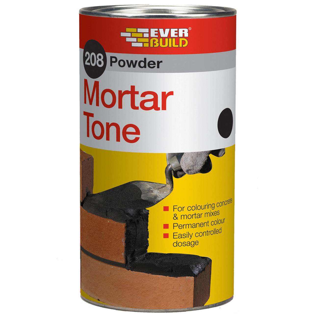 Photograph of Everbuild Powder Mortar Tone 1kg Black