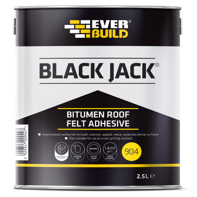 Everbuild 904 Black Jack Roof Felt Adhesive 2.5Ltr