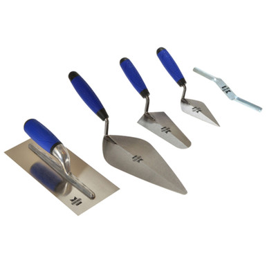 Further photograph of Faithfull Trowel Set Soft Grip Handle (5 Pieces)