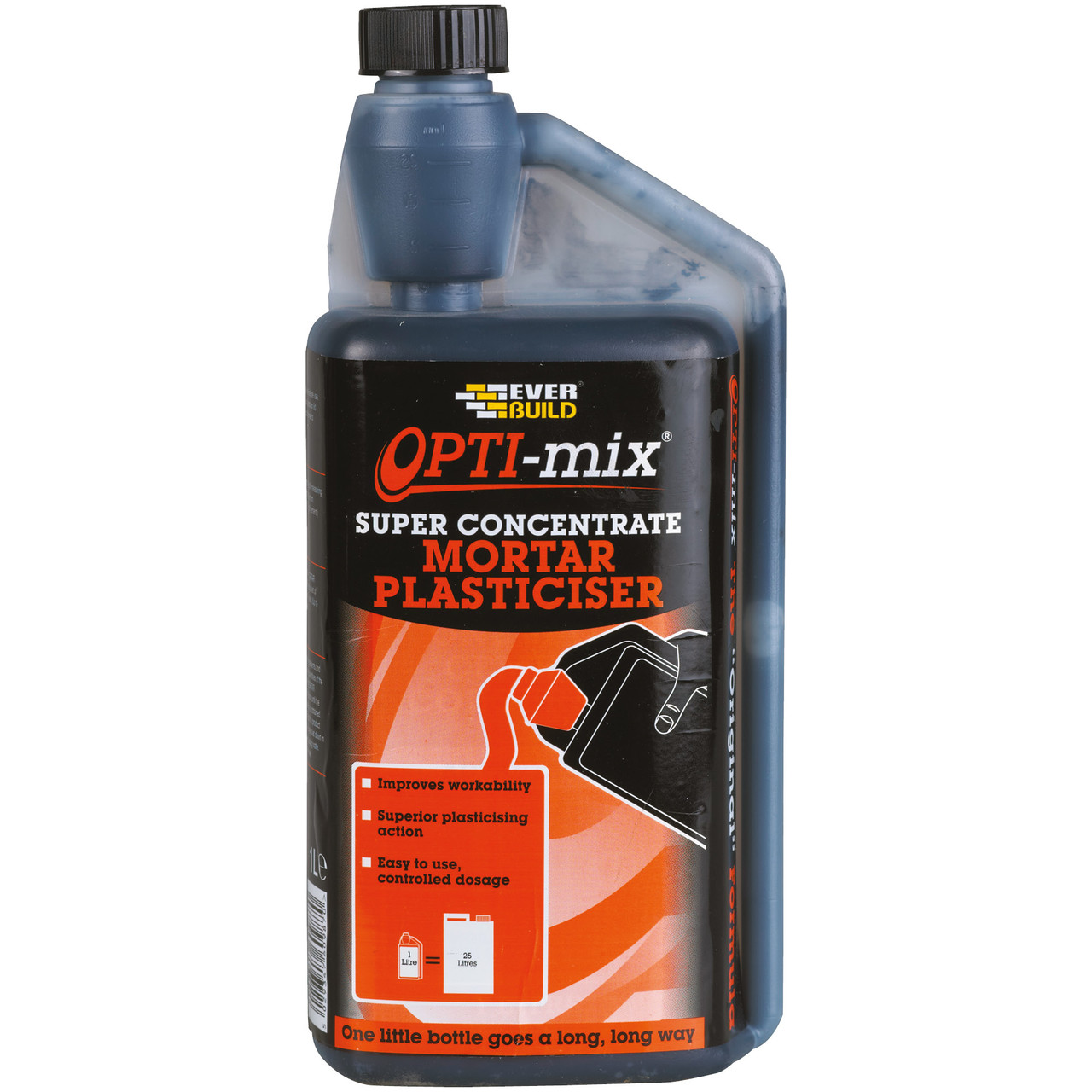 Photograph of Everbuild Opti-Mix Mortar Plasticiser 1Ltr