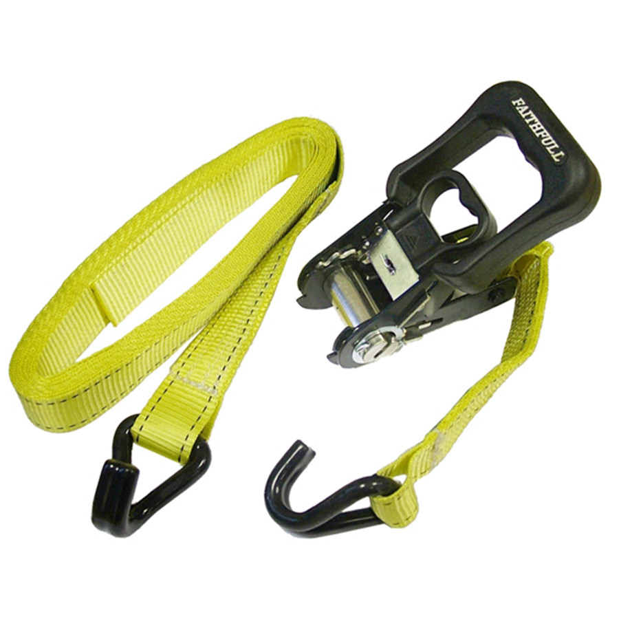 Photograph of Faithfull Ratchet Tie Downs 5m x 32mm Breaking Strain 2000kg (Pack of 2)