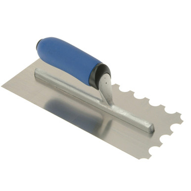 Further photograph of Vitrex 10 2906 Professional Stainless Steel Adhesive Trowel 20mm Round