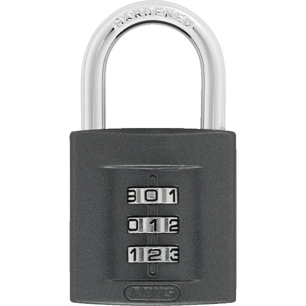 Photograph of Abus 158 Padlock, Zinc Steel, Anthracite, Indoor, 86.1219 x 57.9437 mm