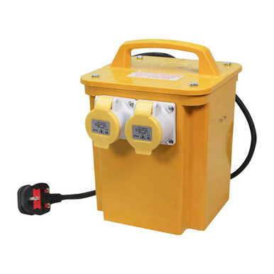 Further photograph of Faithfull Site Transformer, 110V Output, Thermal Protection, 240V Input, 3.3kVA