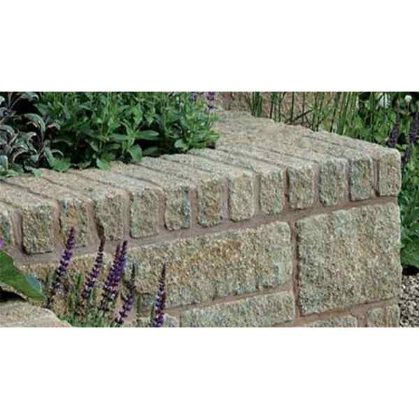 Photograph of Carluke Walling Rumbled Face 450mm x 100mm x 140mm Buff/Black