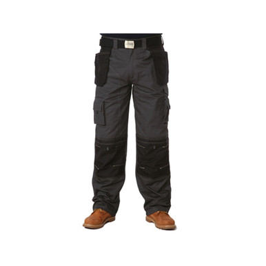 Further photograph of Apache Black & Grey Holster Trousers 36W 31L