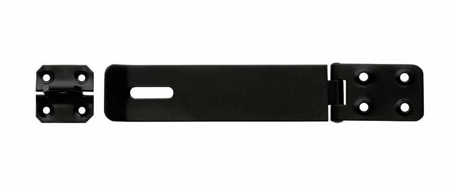 Photograph of Safety Hasp & Staple 114mm Extruded Black