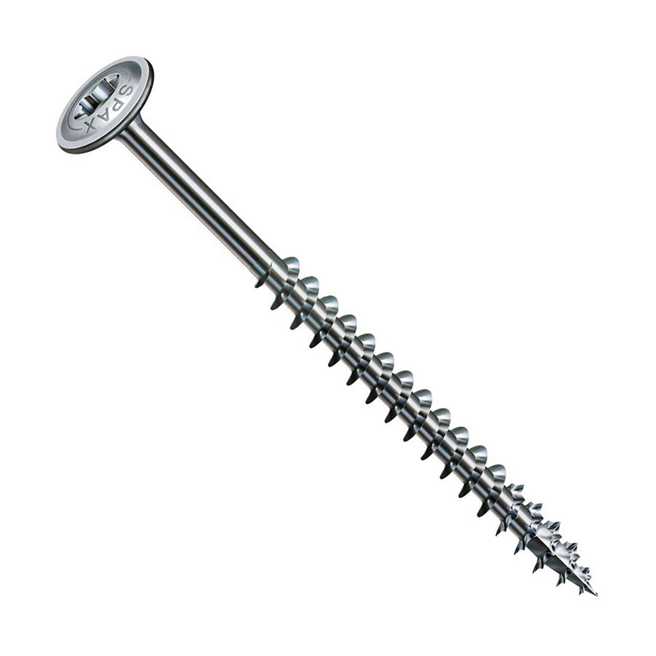 Photograph of 6mm x 60mm (12g x 2?") Spax Washer Head T-Star Plus Timber Construction Screws Wirox Coated (Pack of 30)