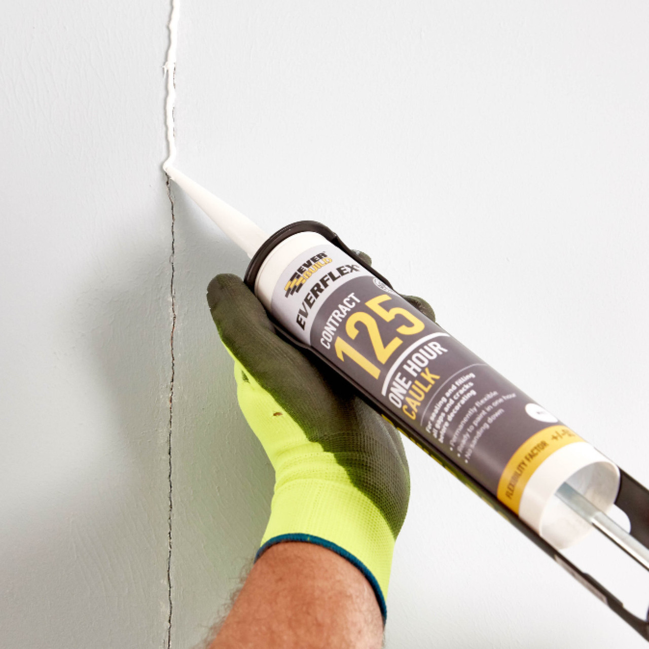 Photograph of Everbuild 125 One Hour Caulk White C3 Cartridge