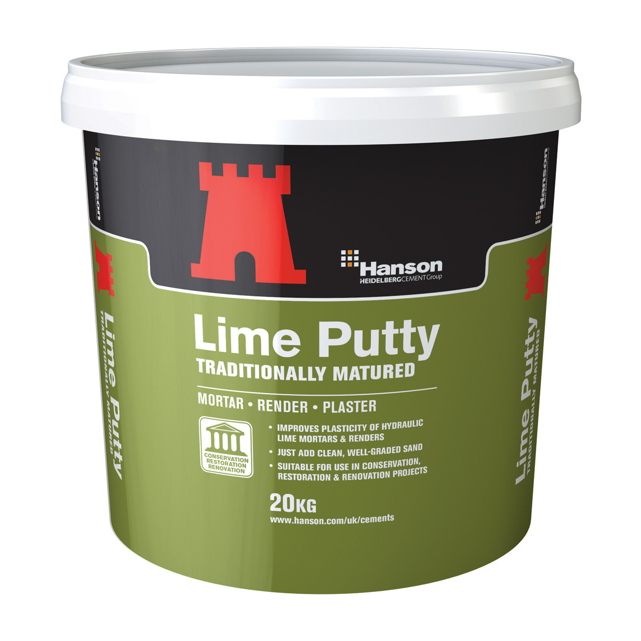 Photograph of Hanson Lime Putty 20kg