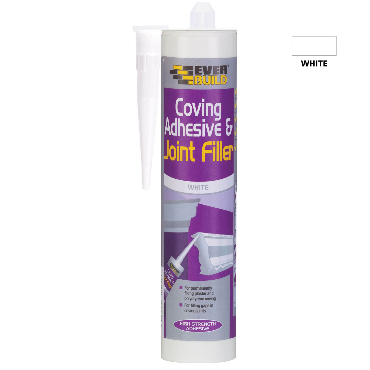 Photograph of Everbuild Coving Adhesive & Joint Filler C3 Cartridge