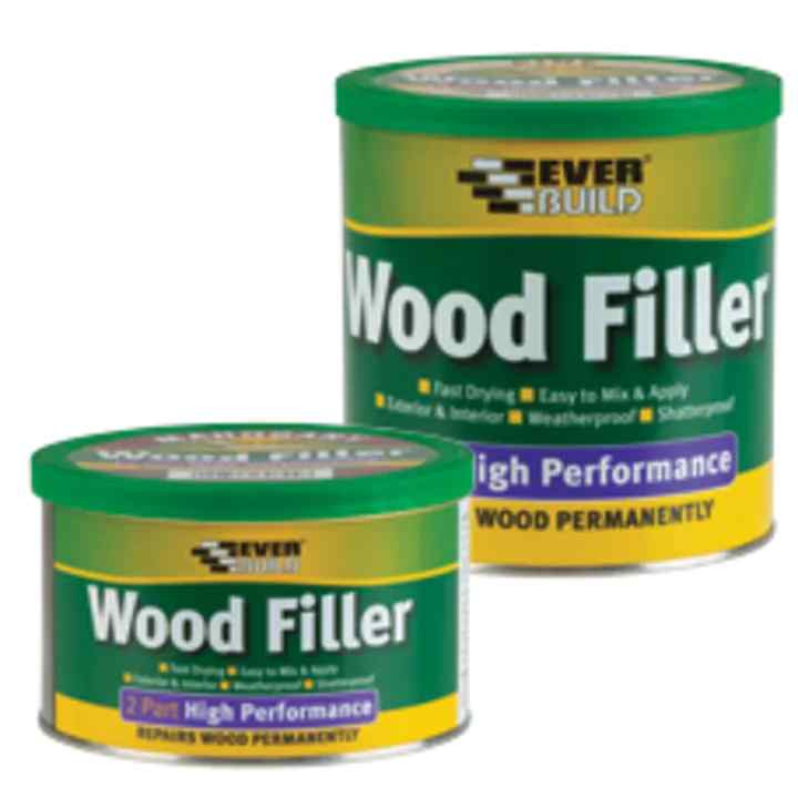 Photograph of Everbuild 2 Part High Performance Wood Filler Light 500g