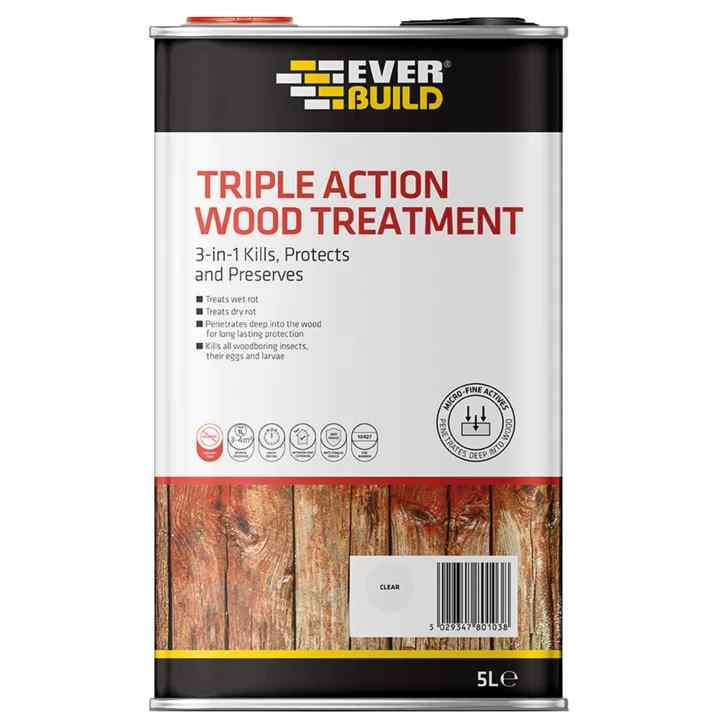 Photograph of Everbuild Lumberjack Triple Action Wood Treatment 5Ltr