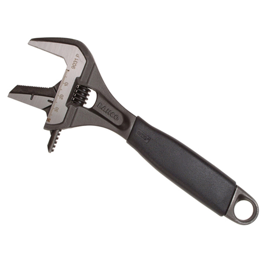 Photograph of Bahco 9031P Black Adjustable Wrench 200mm (8") 38mm