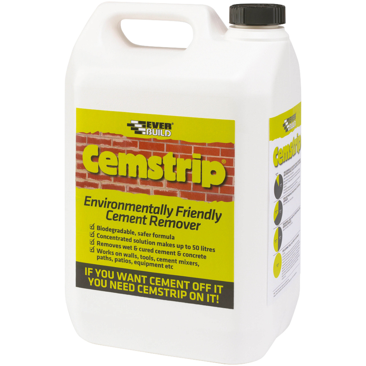 Photograph of Everbuild Cemstrip Environmentally Friendly Cement Remover 5Ltr