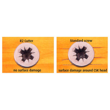 4mm x 40mm (8g x 1?) Reisser R2 Cutter Countersunk Pozi Wood Screws ...