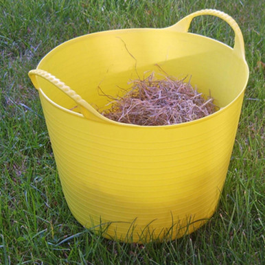 Further photograph of Faithfull Heavy Duty Polyethylene Flex Tub 42L Yellow