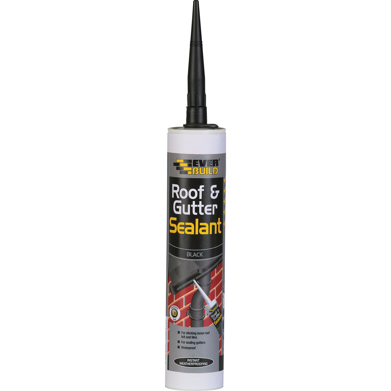 Photograph of Everbuild Roof & Gutter Sealant C3 Cartridge Black