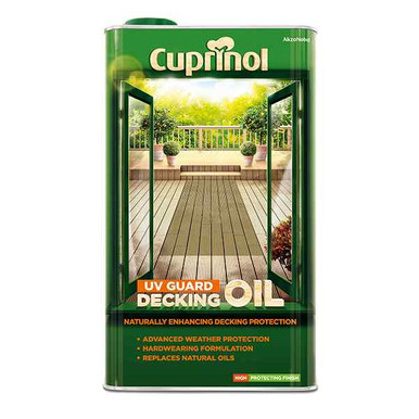 Cuprinol UV Guard Decking Oil Protect Natural Oak 2.5L