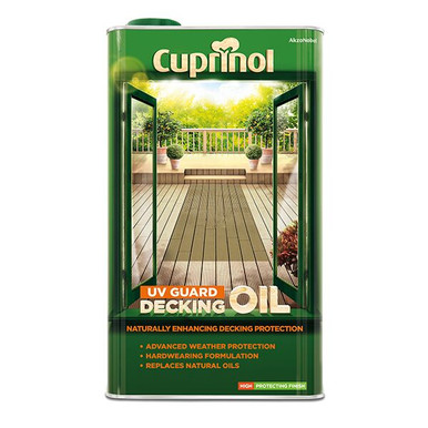 Cuprinol UV Guard Decking Oil Protect Natural 2.5L