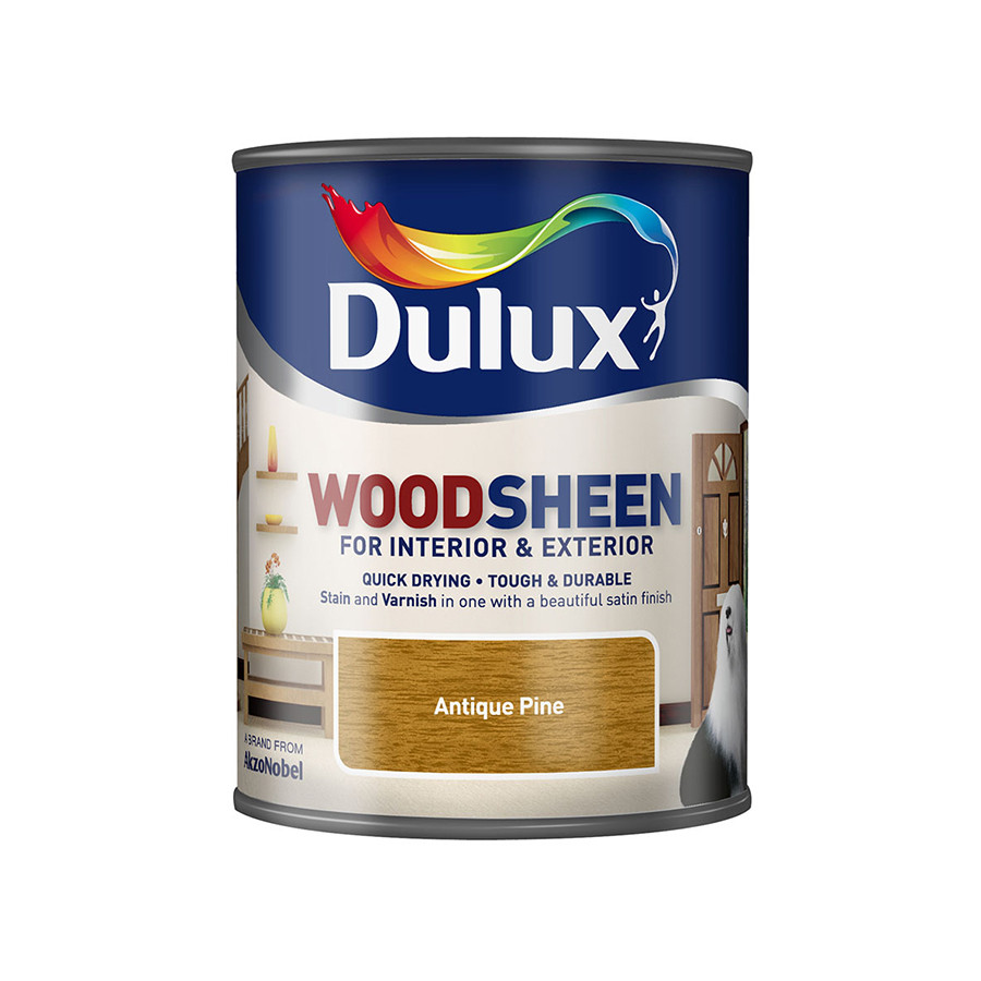 Photograph of Dulux Water Based Woodsheen Antique Pine 750ml