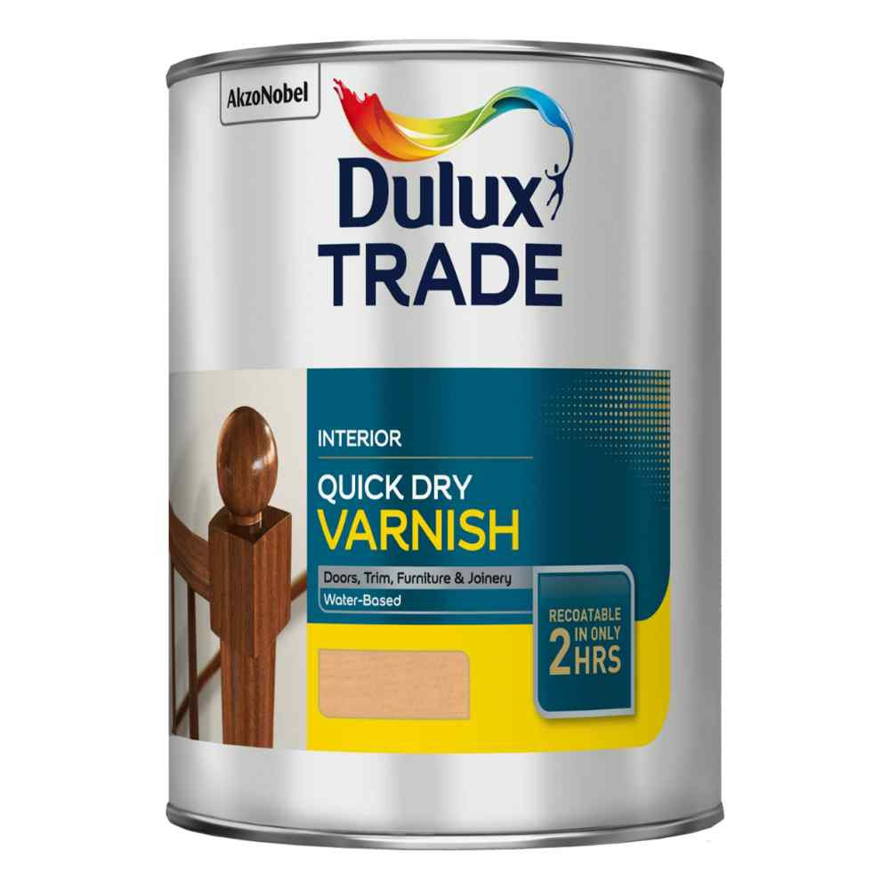 Photograph of Dulux Quick Drying Varnish Satin 1L