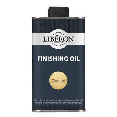 Further photograph of Liberon Finishing Oil, Natural, 500ml, 5hr Dry Time, 10-12 sq m/l Coverage